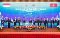 Hai Thủ tướng Việt Nam, Singapore cùng khởi công khu công nghiệp VSIP Thái Bình