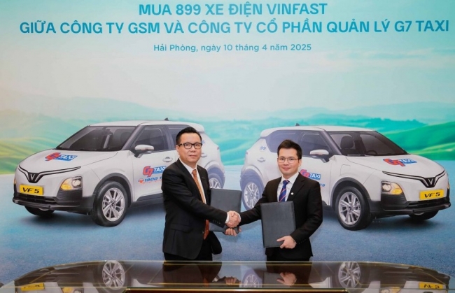 G7 mua 899 xe điện VinFast triển khai dịch vụ taxi xanh