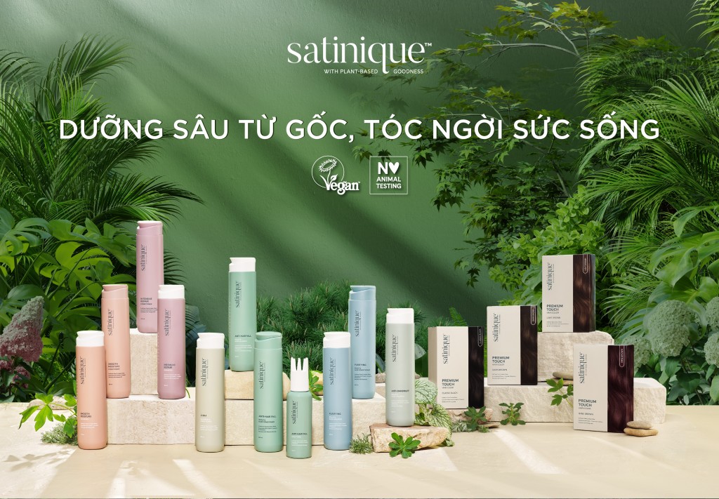 Bộ sản phẩm chăm sóc tóc mới Satinique phù hợp cho mọi loại tóc