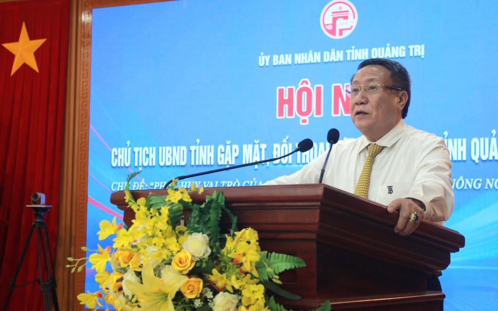 Quyền Chủ tịch UBND tỉnh Hà Sỹ Đồng phát biểu tại hội nghị 