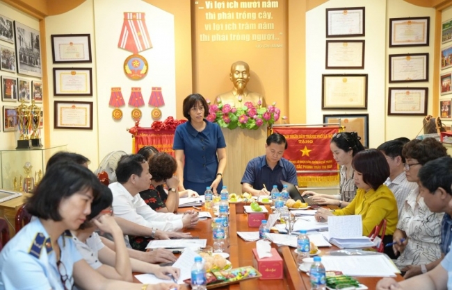 Bếp ăn trường TH Lê Ngọc Hân chưa đảm bảo quy tắc 1 chiều