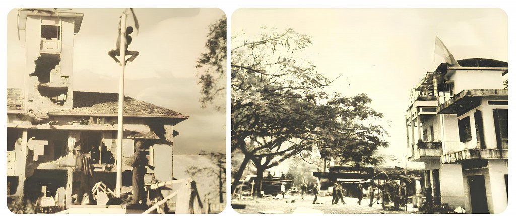 Cờ Mặt trận dân tộc giải phóng miền Nam Việt Nam tung bay tại Phước Long ngày 6/1/1975