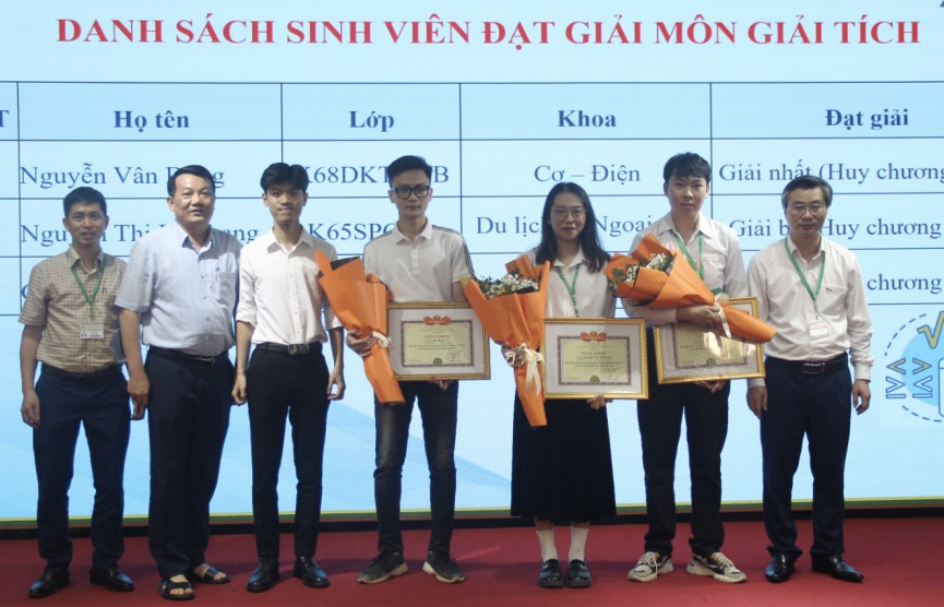 Vinh danh sinh viên xuất sắc tại kỳ thi Olympic Toán học toàn quốc