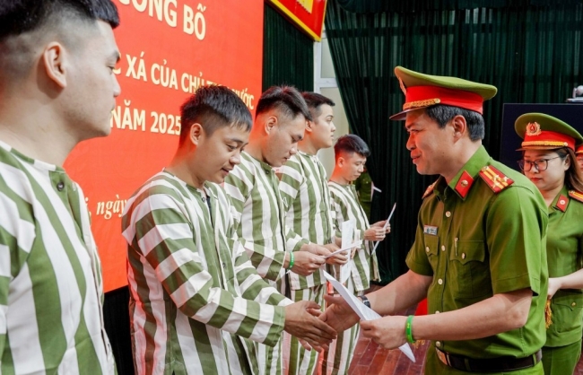 139 phạm nhân tại Hà Nội được đặc xá