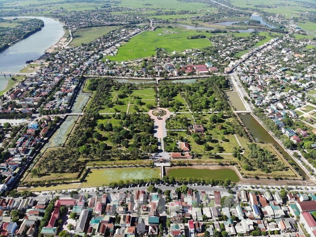 Phạm vi nghiên cứu lập quy hoạch Di tích quốc gia đặc biệt Thành cổ Quảng Trị trên khu vực có diện tích khoảng 454,15 ha (Nguồn mí