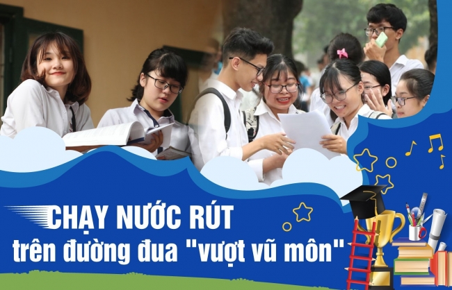 Sĩ tử chạy nước rút trên đường đua "vượt vũ môn"