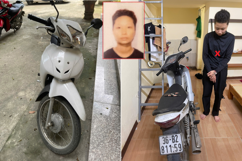 Đối tượng Đặng Thị Kim Xuyến cùng vật chứng