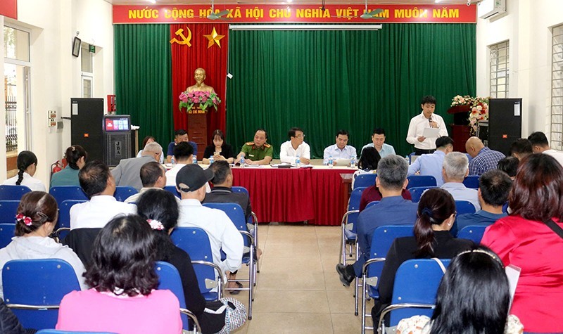Ban thực hiện cưỡng chế thu hồi đất quận Nam Từ Liêm tổ chức tuyên truyền, vận động các hộ dân để thực hiện dự án