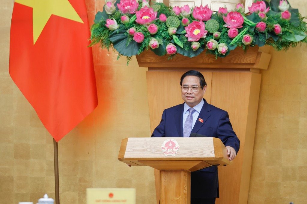 Thủ tướng: Hoàn thành khối lượng công việc lớn, nhiều nhiệm vụ quan trọng trong tháng 4 - Ảnh: VGP/Nhật Bắc