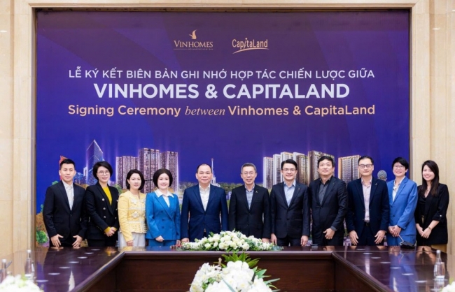 Vinhomes và CapitaLand Development hợp tác chiến lược toàn diện về bất động sản