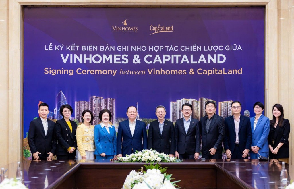 Vinhomes và CapitaLand Development hợp tác chiến lược toàn diện về bất động sản