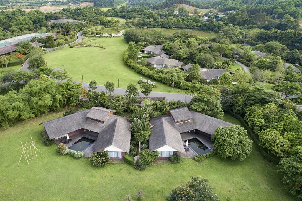 Không gian xanh mát yên bình tại Serena Resort Kim Bôi 