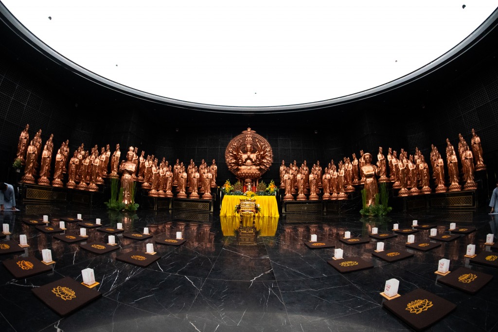 Trung tâm triển lãm Phật giáo nơi sẽ tôn trí xá lợi Đức Phật từ Ấn Độ. Ảnh: Sun World Ba Den Mountain