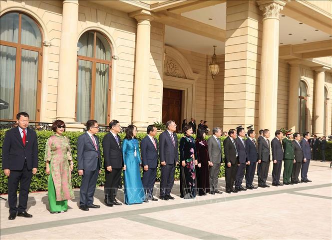 Lễ đón Tổng Bí thư Tô Lâm thăm cấp Nhà nước tới Azerbaijan Chú thích ảnh