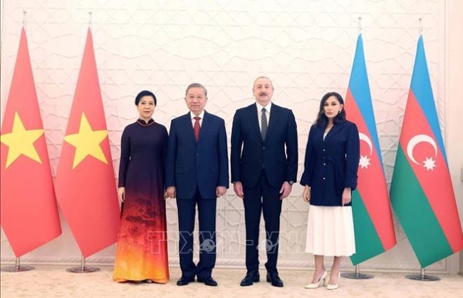 Lễ đón Tổng Bí thư Tô Lâm thăm cấp Nhà nước tới Azerbaijan