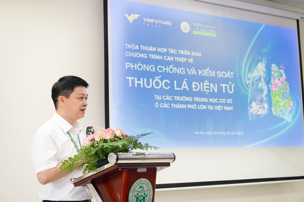 GS.TS. Hoàng Văn Minh, Hiệu trưởng Trường Đại học Y tế Công cộng bày tỏ kỳ vọng về những tác động tích cực mà dự án sẽ mang lại