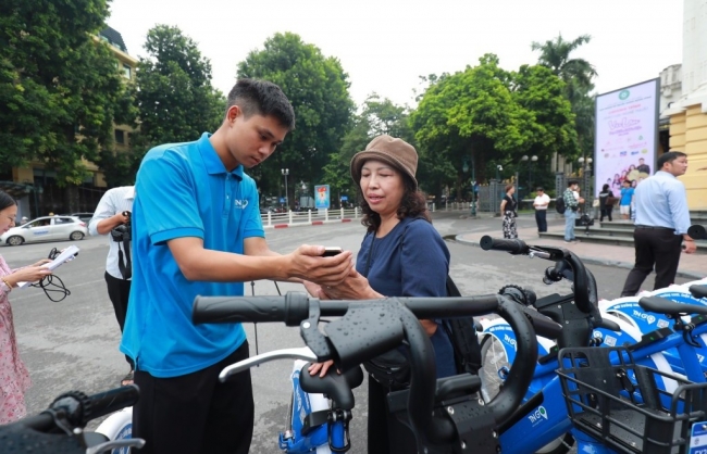 Thành phố Hà Nội bổ sung thêm 49 trạm xe đạp công cộng