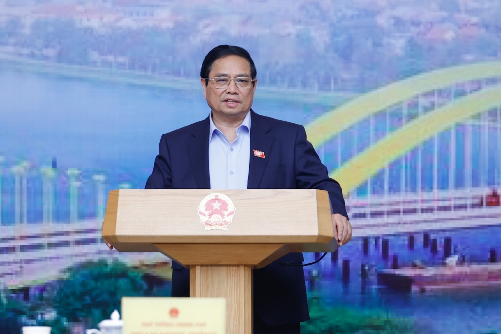 Thủ tướng Phạm Minh Chính, Trưởng Ban Chỉ đạo Nhà nước các công trình, dự án quan trọng quốc gia, trọng điểm ngành giao thông vận tải chủ trì Phiên họp thứ 17 của Ban Chỉ đạo - Ảnh: VGP/Nhật Bắc