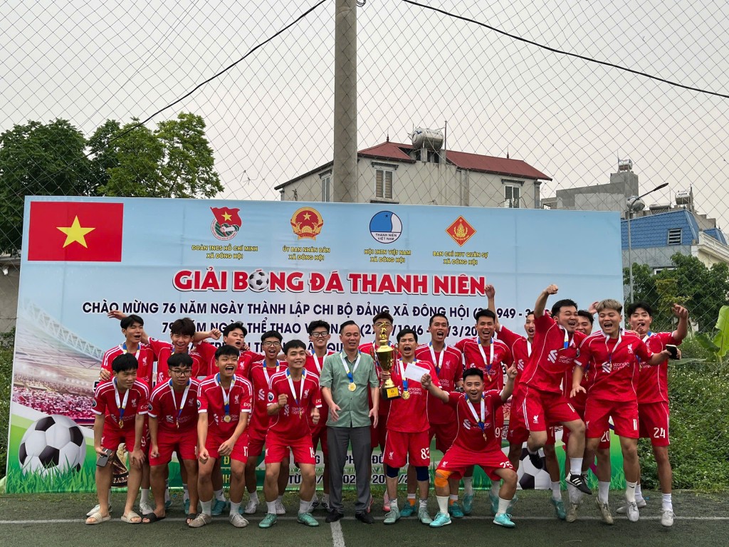 Giải bóng đá thanh niên xã Đông Hội tìm được tân vương
