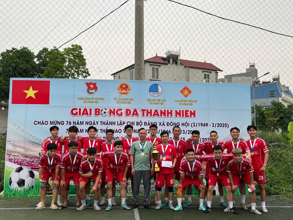 Giải bóng đá thanh niên xã Đông Hội tìm được tân vương