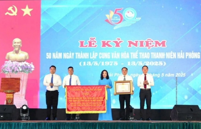 Cung Văn hóa Thể thao Thanh niên Hải Phòng kỷ niệm 50 năm ngày thành lập