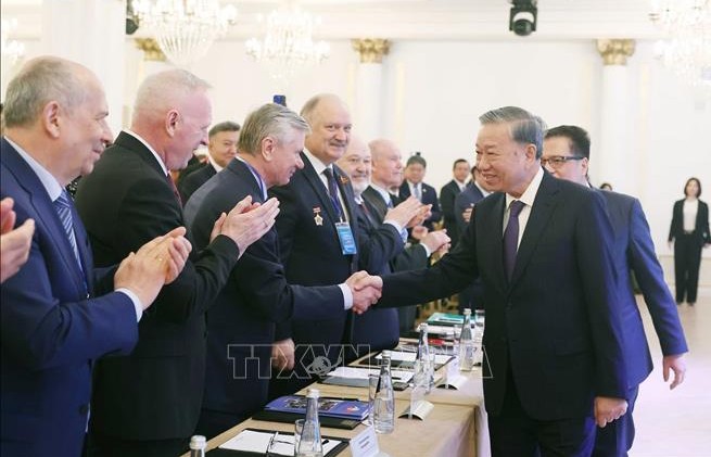 Tổng Bí thư Tô Lâm gặp mặt tri ân với các nhân sĩ, trí thức, chuyên gia Nga từng giúp đỡ Việt Nam