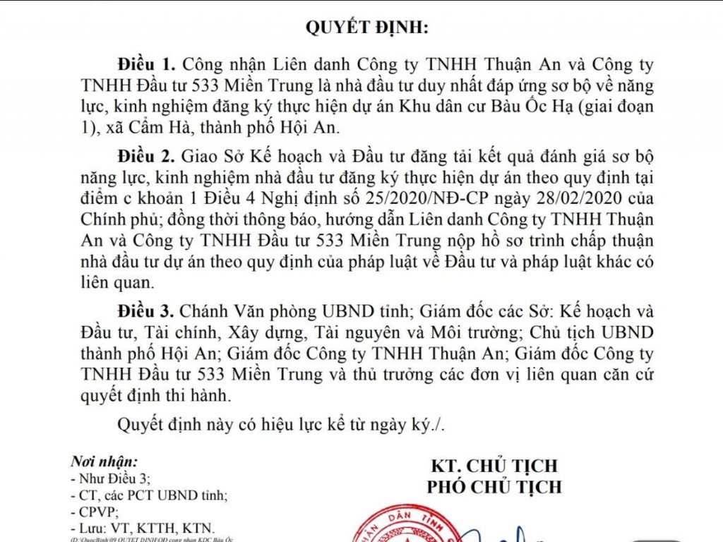 Không phải chủ đầu tư nhưng vẫn đề nghị điều chỉnh dự án