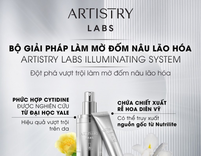 Bộ giải pháp làm mờ đốm nâu lão hóa Artistry Labs Illuminating System