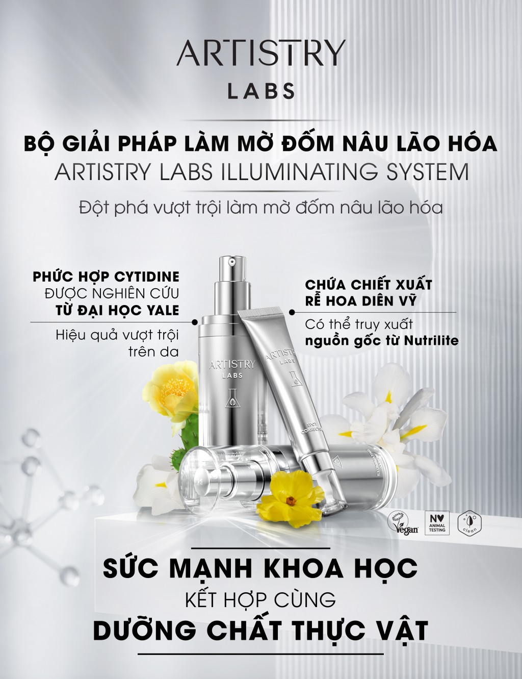 Bộ giải pháp làm mờ đốm nâu lão hóa Artistry Labs Illuminating System