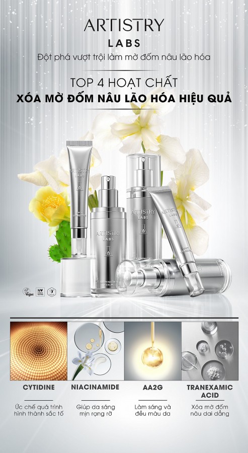 Bộ giải pháp làm mờ đốm nâu lão hóa Artistry Labs Illuminating System