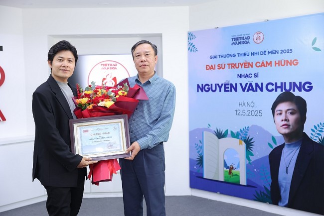 Nhạc sĩ Nguyễn Văn Chung trở thành Đại sứ Truyền cảm hứng Giải thưởng Dế Mèn