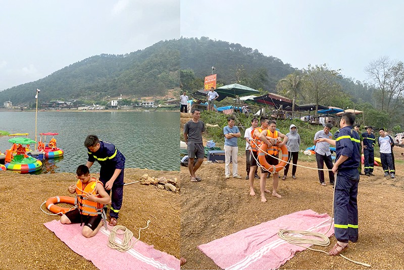 Cảnh sát hướng dẫn chữa cháy, cứu nạn, phòng chống đuối nước
