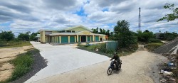 Quảng Nam: Chợ mới để không, người dân tranh thủ phơi lúa