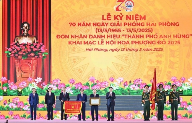 Chủ tịch nước Lương Cường dự lễ kỷ niệm 70 năm Ngày Giải phóng Hải Phòng