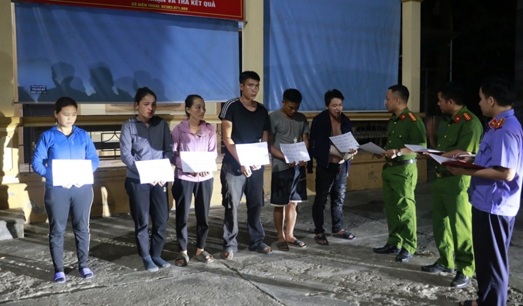 Các đối tượng trong vụ án bị Cơ quan Công an bắt giữ
