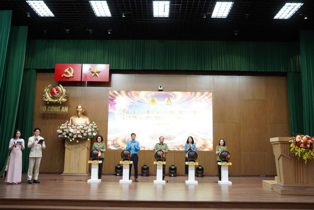 Nghi thức bấm nút phát động Tháng Hành động Vì ATVSLĐ, Tháng Công nhân năm 2025