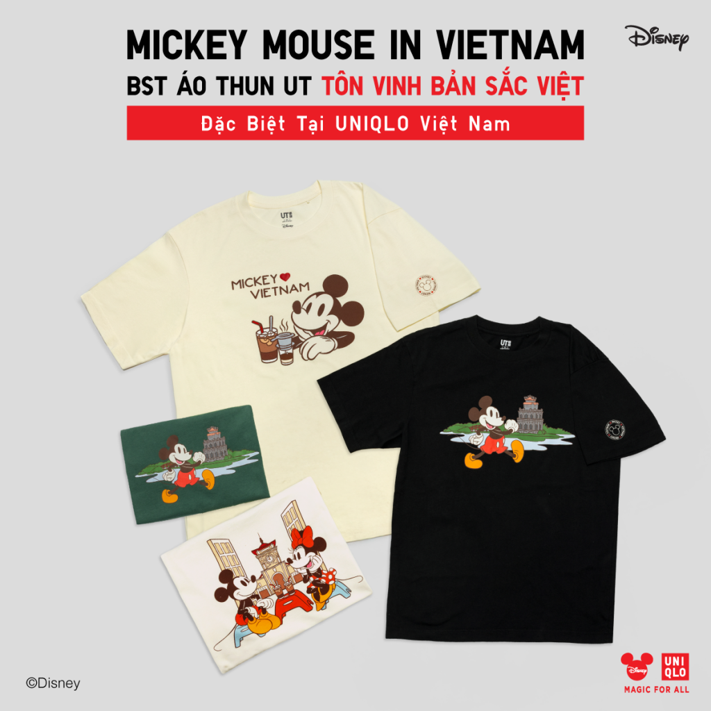 UNIQLO ra mắt 3 họa tiết mới trong bộ sưu tập UT Mickey Mouse in Vietnam, tôn vinh những nét đẹp trong văn hóa và ẩm thực Việt(1)