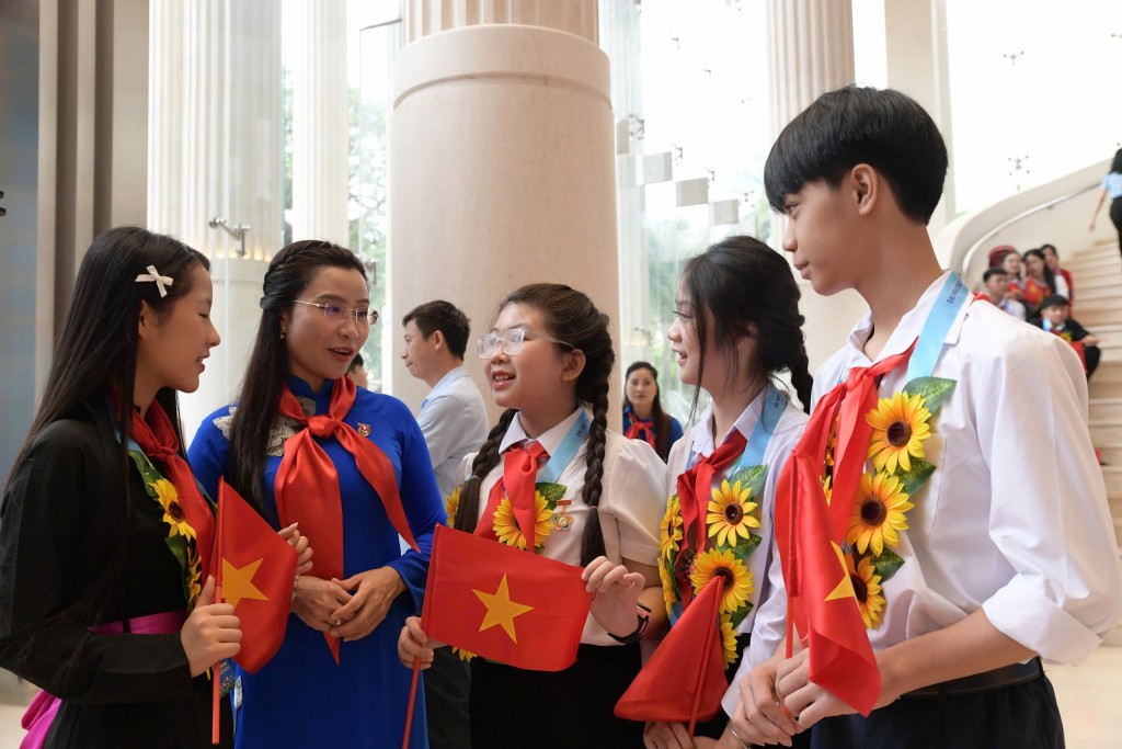 Chủ tịch nước Lương Cường chia vui tại Đại hội Cháu ngoan Bác Hồ