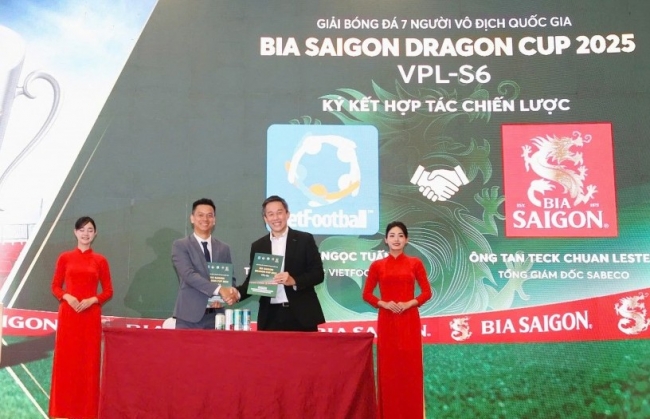 Khởi động giải bóng đá 7 người Bia Saigon Dragon Cup 2025 với quy mô lớn bậc nhất