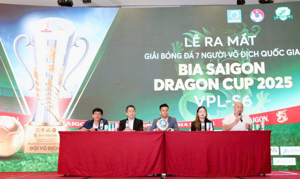Khởi động giải bóng đá 7 người Bia Saigon Dragon Cup 2025 với quy mô lớn bậc nhất