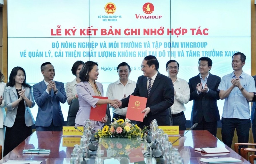 Vingroup hợp tác cùng Bộ Nông nghiệp và Môi trường đẩy mạnh tăng trưởng xanh, giao thông bền vững