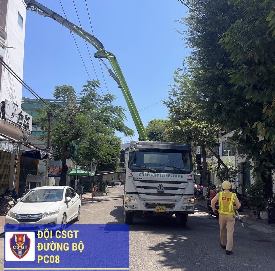Mặc dù từng bị lực lượng chức năng kiểm tra, xử phạt hành chính, nhưng xe bê tông của Công ty TNHH Bê tông Mê Kông Bình Định vẫn tiếp tục vi phạm 