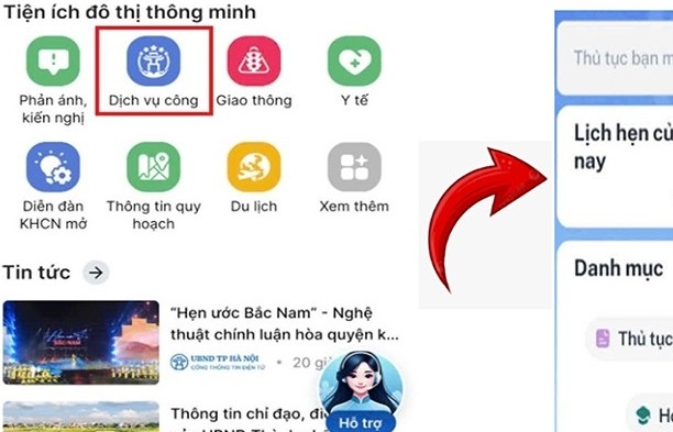 Hướng dẫn lấy số thứ tự dịch vụ công online qua ứng dụng iHanoi