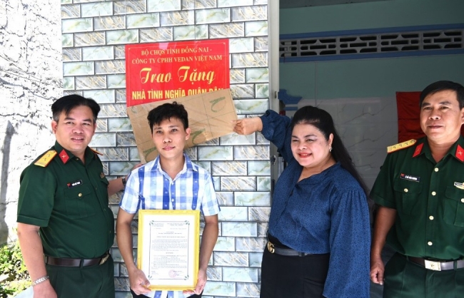 Vedan tặng Nhà tình nghĩa quân - dân tại tỉnh Đồng Nai