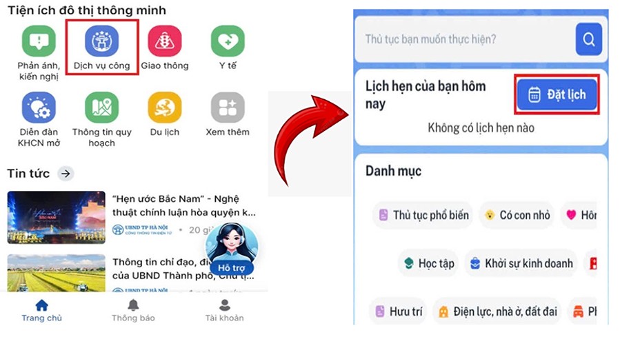 Lưu ý: - Mỗi công dân chỉ được đăng ký online 1 số thứ tự mỗi ngày cho 1 lĩnh vực trên iHanoi;            - Công dân có thể lấy số online trên iHanoi từ 20h tối hôm trước cho đến khi phát hết số.