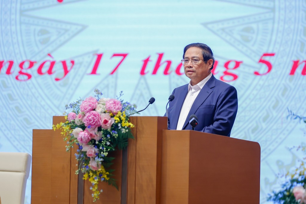 Thủ tướng Phạm Minh Chính chủ trì Phiên họp lần thứ hai Ban Chỉ đạo của Chính phủ về phát triển KHCN, đổi mới sáng tạo, chuyển đổi số và Đề án 06 - Ảnh: VGP/Nhật Bắc