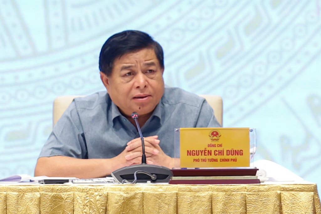 Phó Thủ tướng Nguyễn Chí Dũng phát biểu tại phiên họp - Ảnh: VGP/Nhật Bắc