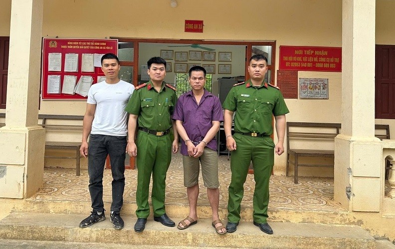 Đối tượng truy nã Vi Văn Nam bị lực lượng Công an bắt giữ