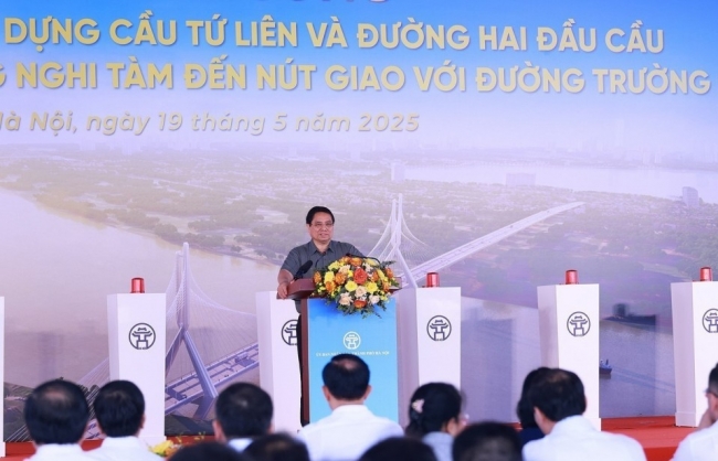 Thủ tướng dự lễ khởi công cầu Tứ Liên