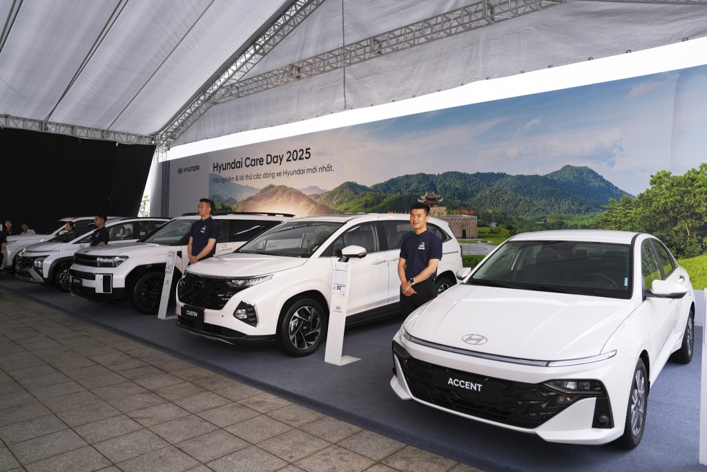 Dàn xe mới của Hyundai sẵn sàng cho khách hàng đặt hàng tại Hyundai Care Day 2025 Dàn xe mới của Hyundai sẵn sàng cho khách hàng đặt hàng tại Hyundai Care Day 2025